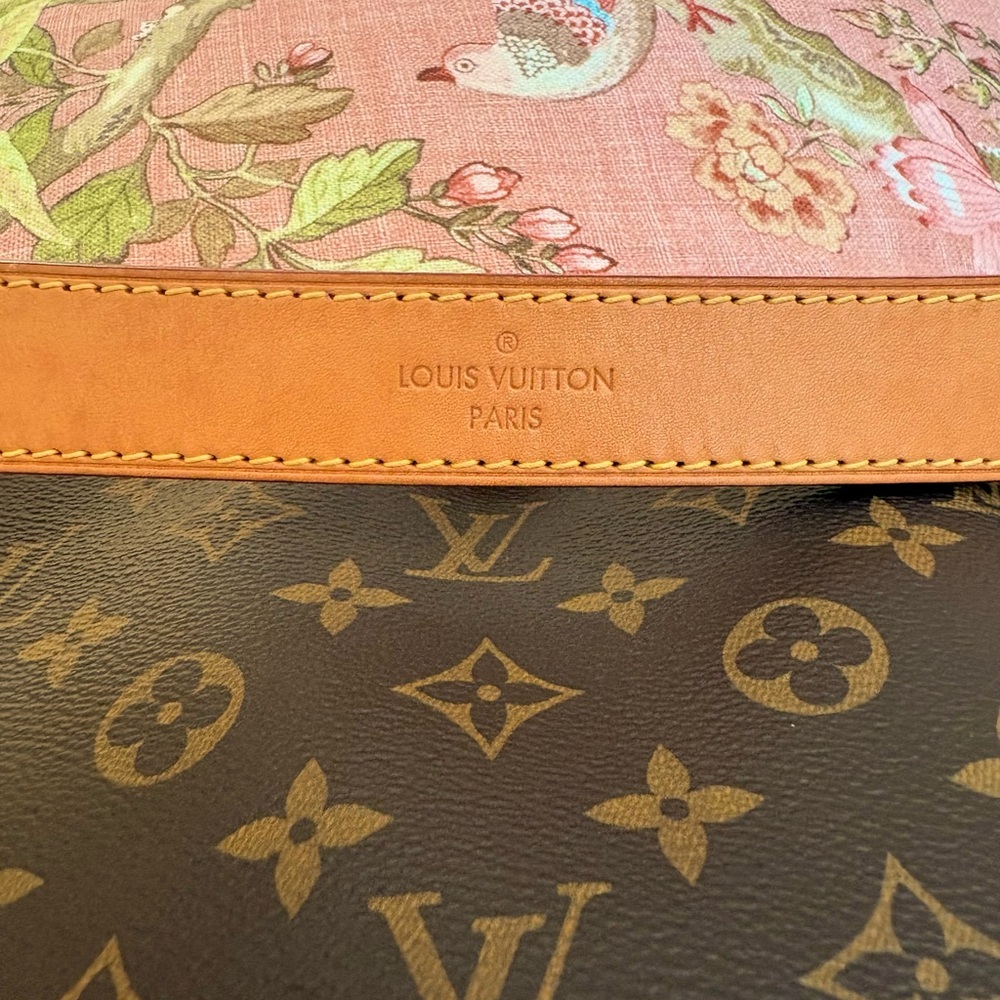 Louis Vuitton Monogram Canvas Shoulder Bag with Tan Trim - Picture 3 of 15